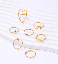 High End 18K PVD Gold Plated Geometric Rings Cute Rings for Women Trendy Stainless Steel Jewelry Wholesale