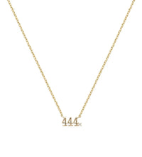 925 Sterling Silver Numbers Zirconia Pendant Necklace Dainty Number 111 444 777 Chain Silver Fashion Gift Jewelry