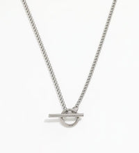 Joolim 18K Gold Plated Dainty Curb Chain Toggle Necklace Stainless Steel Necklace Jewelry Wholesale