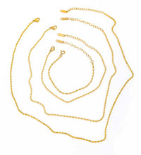 JOOLIM 18K Gold Plated Stainless Steel Necklace High End Dainty Chain Olives Beads Strings Fashionable Trendy Party Gifts