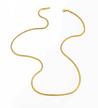 Joolim Jewelry Stylish 18K Gold Plated round Snake Chain Chunky Necklace Stainless Steel Jewelry Wholesale