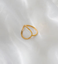 High End 18K Plain Gold Simple Large Circle Rings Stainless Steel Trendy Simple Gold Plated Jewelry