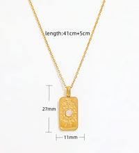 Joolim Jewelry 18K Gold Plated Moon Star Sun Stainless Steel Necklace Design Jewelry Women Necklace Tarnish Free & Waterproof