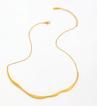 Joolim Jewelry 18K Gold Plated Irregular Overlength Bar Pendant Dainty Chain Necklace Fashion Jewelry