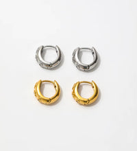 New Trendy Earring 18K Gold Plated Dainty CZ Moon Star Eye Stainless Steel Hoop Earrings for Women