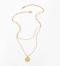 Joolim Jewelry 18K Gold Plated 2 Rows Eye Pendant Necklace Multi Layer Necklace Trendy Jewelry