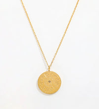 Joolim Jewelry 18K Gold Plated Vintage 12 Zodiac Coin Pendant Necklace Jewelry Wholesale Stainless Steel Necklaces