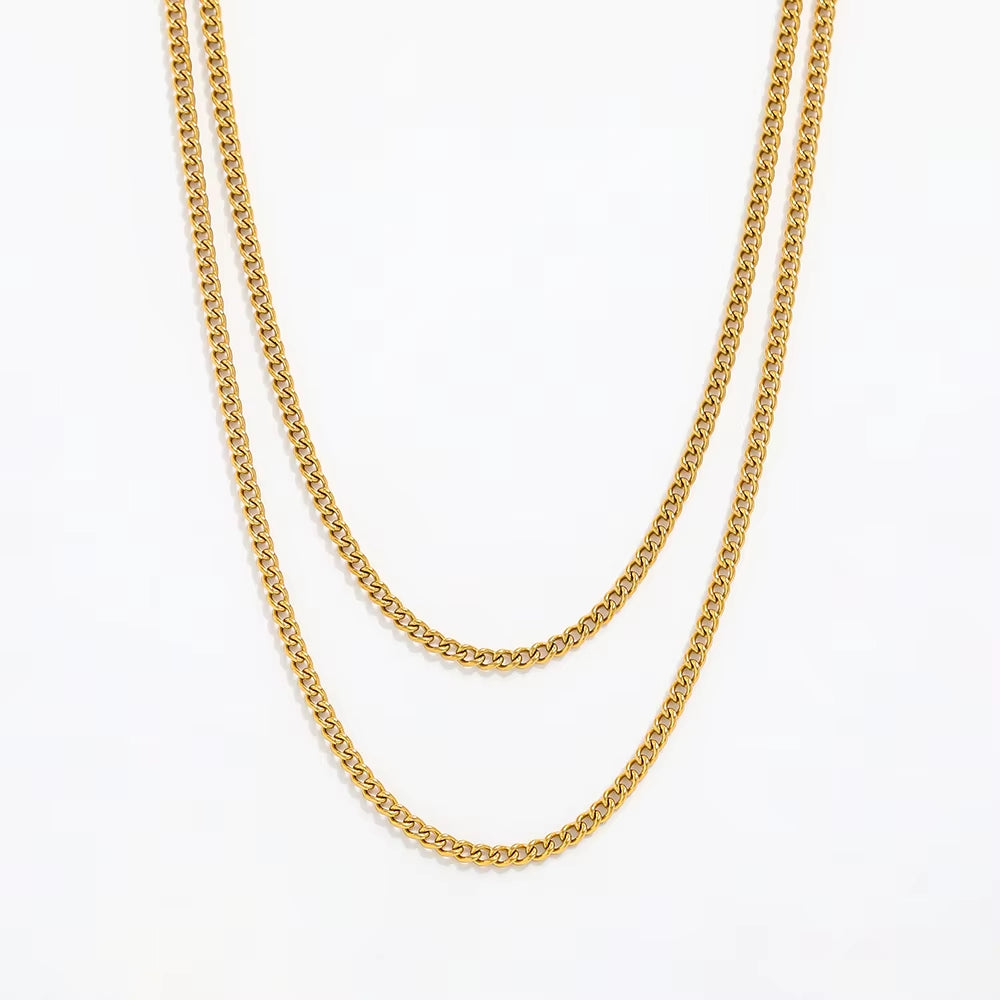 JOOLIM Ready to Shop High End Finish Stainless Steel Chain Necklace Layered Chain Necklace Gold Finish Necklace