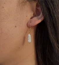 Joolim 18K Gold Plated Irregular Real Natural Freshwater Pearl Stainless Steel Paper Pin Necklace Bracelet Earring Jewelry Set