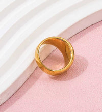 High End 18K PVD Chunky Croissant Rings for Women Stainless Steel Jewelry Wholesale