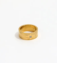 High End 18K PVD Gold Plated Star Burst Shining Band Rings Stainless Steel Women Rings Tarnish Free Jewelry