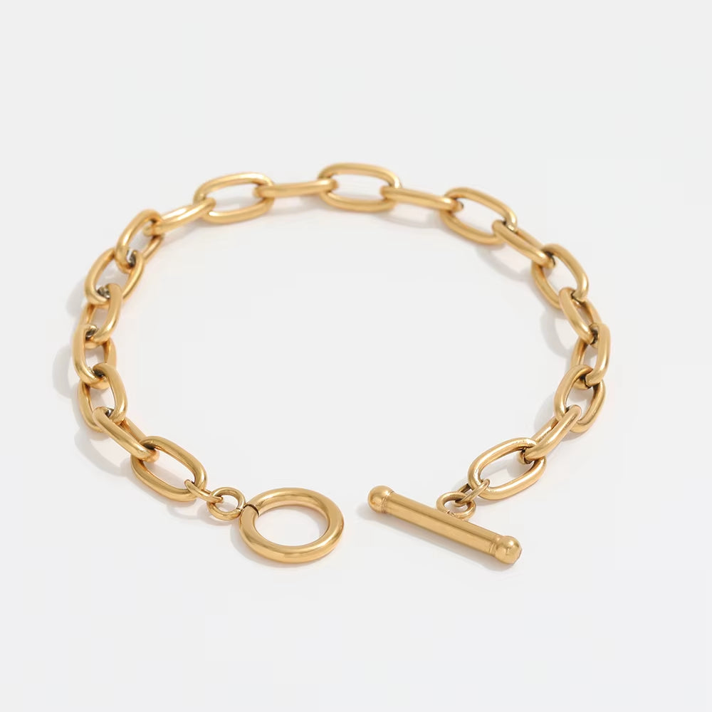Joolim Jewelry Wholesale Stainless Steel Link & Chain Bracelet for Women