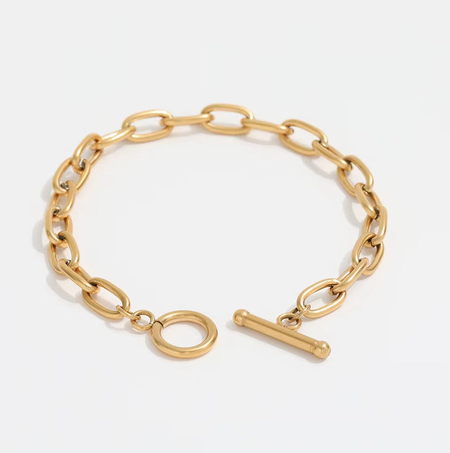 Joolim Jewelry Wholesale Stainless Steel Link & Chain Bracelet for Women