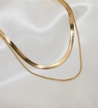 18K Plated Snake Chain Choker Necklace Stainless Steel Necklace for Women Basic Chain Drop Shipping