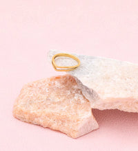 High End 18K Plain Gold Individuality Arrow Rings Stainless Steel Trendy Simple Gold Plated Jewelry