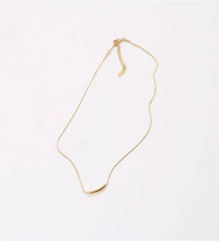 Joolim 18K Gold Plated Minimalist Bar Pendant Necklace Stainless Steel Necklace Tarnish Free Gold Jewelry Wholesale