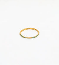 Joolim Jewelry CNC Inlay Dainty Crystal Half Pave Stainless Steel Rings for Women Green Black Clear CZ Rings Fashion Jewelry