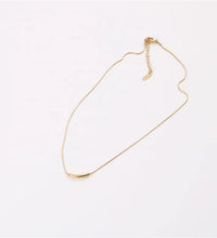 Joolim 18K Gold Plated Minimalist Bar Pendant Necklace Stainless Steel Necklace Tarnish Free Gold Jewelry Wholesale