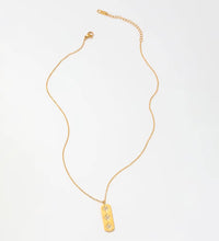 Joolim 18K Gold Plated Jewelry Star Zirconia Rectangle Pendant Dainty Chain Necklace Stainless Steel Jewelry