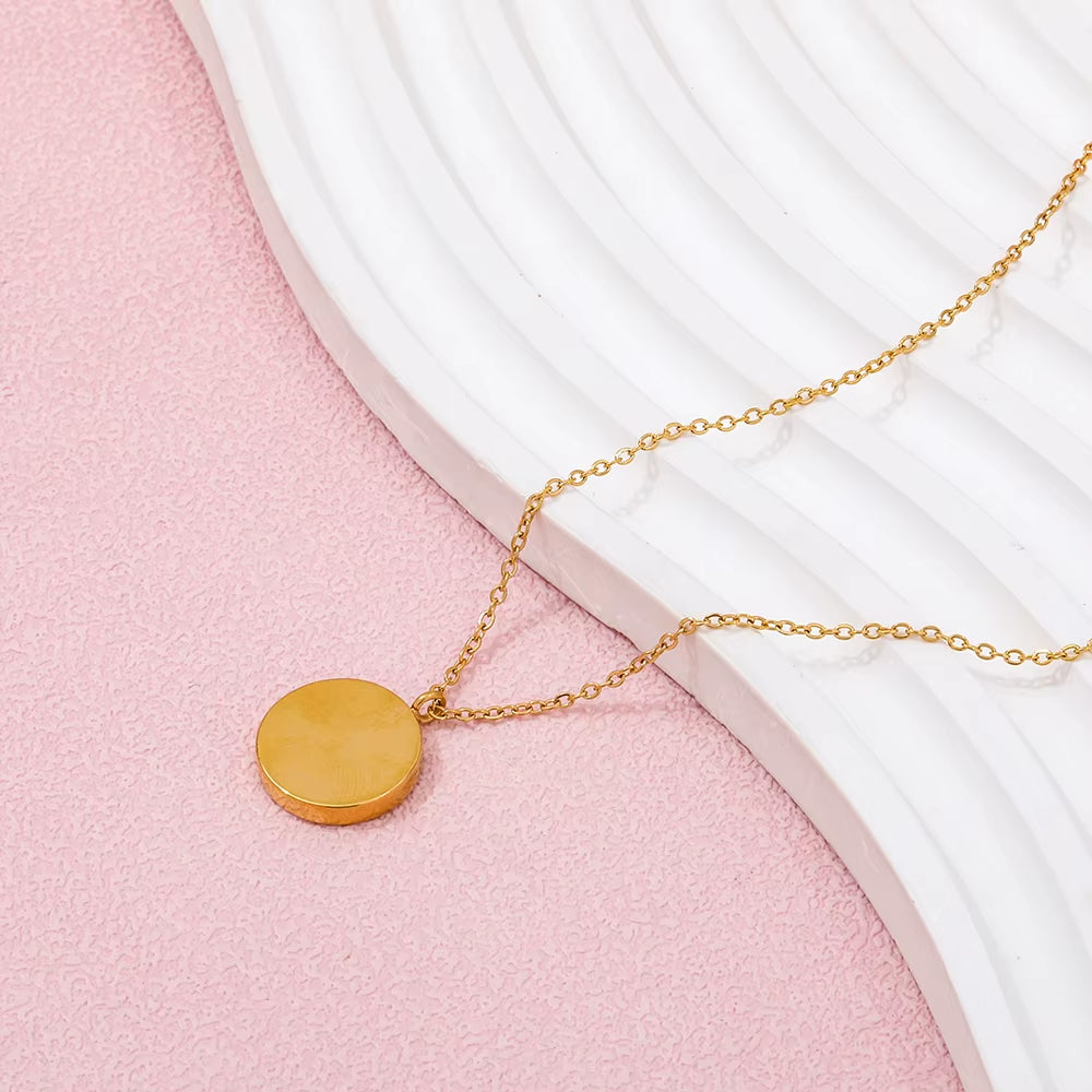 Joolim Jewelry 18K Gold Plated Sun Goddess Necklace Stainless Steel Jewelry Wholesale