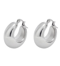 JOOLIM High End Gold 18K Gold Plated Lightweight Hollow Chunky Statement Stainless Steel Hoop Earrings