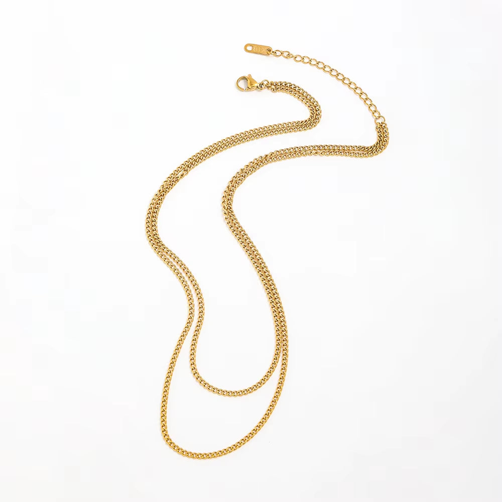 JOOLIM Ready to Shop High End Finish Stainless Steel Chain Necklace Layered Chain Necklace Gold Finish Necklace