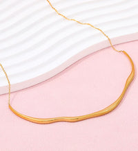 Joolim Jewelry 18K Gold Plated Irregular Overlength Bar Pendant Dainty Chain Necklace Fashion Jewelry