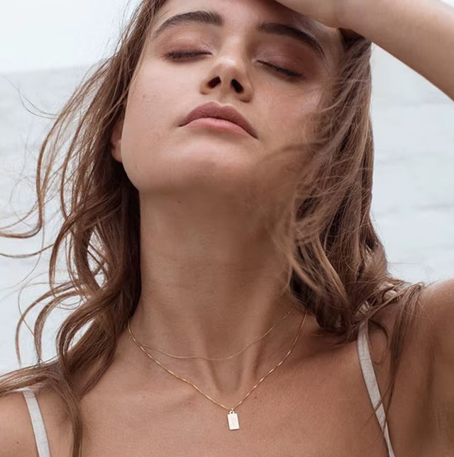 Joolim Jewelry 18K Gold Plated Love Fram Pendant Necklace Stainless Steel Jewelry Wholesale