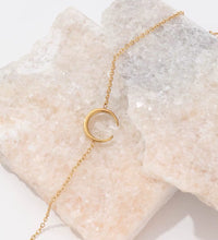 High End Crescent Moon Stainless Steel for Women Wholesale Jewelry 18K Gold Plated Bracelets Geometric