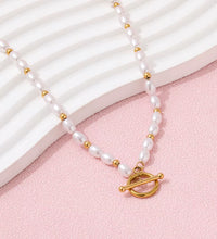Joolim 18K Gold Plated Stainless Steel Pearl String Toggle Necklace Jewelry Wholesale Tarnish Free & Waterproof