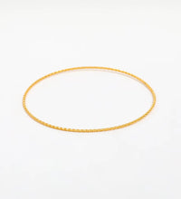 High End PVD 18K Gold Plated Fine Dainty Twist Rope Bangle Bracelet Stainless Steel Jewelry
