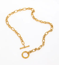 Joolim 18K Gold Plated Chunky Link Chain Toggle Necklace Stainless Steel Necklace Jewelry Wholesale