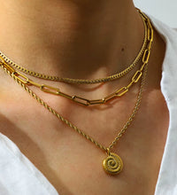 Joolim Jewelry 18K Gold Plated Rope Chain Cute Snail Pendant Necklace Trendy Tarnish Free Gold Jewelry