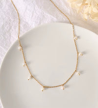 JOOLIM Ready to Ship High End 18K Gold Plated Stainless Steel Fresh Water Pearl Dangle Necklace