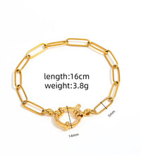 High End Gold Plated Fashion Waterproof&No Fade Dainty Small Square Chain Bubble Stainless Steel Bracelet Wholesale Jewelry