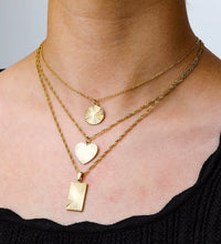 Joolim Jewelry Tarnish Free PVD Gold Plated Sunburst Rectangle Pendant Necklace Trendy Necklace Wholesale