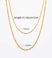 Joolim Jewelry 18K Gold Plated Double-Layer Choker Necklace Stainless Steel Jewelry Wholesale