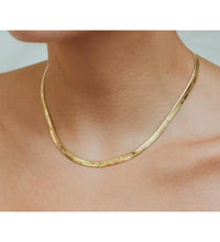 JOOLIM Ready to Ship High End Stainless Steel Band Herringbone Chain 18K Gold Plated Necklace 5Mm