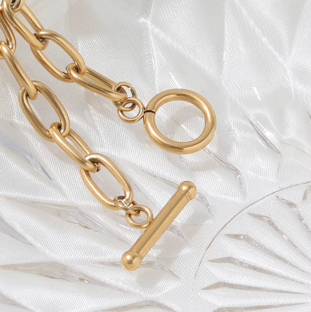 Joolim Jewelry Wholesale Stainless Steel Link & Chain Bracelet for Women