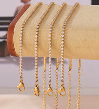 High End Gold Plated Stainless Steel Waterproof Fashion Elegant Luxury Zirconia Pave Bracelet for Women Wholesale Jewelry