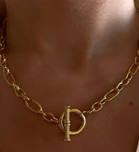 Joolim 18K Gold Plated Chunky Link Chain Toggle Necklace Stainless Steel Necklace Jewelry Wholesale
