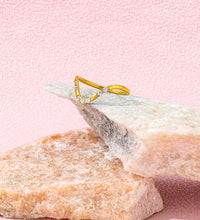 Joolim Jewelry Wholesale 18K Gold Plated Dainty 8 Zirconia CNC Inlay Waved Lines Stainless Steel Ring for Women Gift