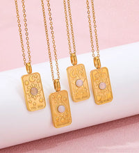 Joolim Jewelry 18K Gold Plated Moon Star Sun Stainless Steel Necklace Design Jewelry Women Necklace Tarnish Free & Waterproof