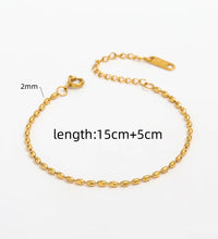 High End Stainless Steel Oval Beads String Bracelet for Women Wholesale Jewelry