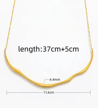 Joolim Jewelry 18K Gold Plated Irregular Overlength Bar Pendant Dainty Chain Necklace Fashion Jewelry
