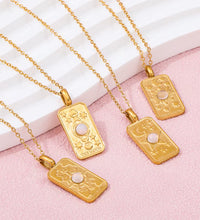 Joolim Jewelry 18K Gold Plated Moon Star Sun Stainless Steel Necklace Design Jewelry Women Necklace Tarnish Free & Waterproof