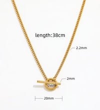 Joolim 18K Gold Plated Dainty Curb Chain Toggle Necklace Stainless Steel Necklace Jewelry Wholesale