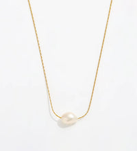 Joolim Jewelry 18K Gold Plated Fresh Water Pearl Dainty Chain Necklace Stainless Steel Fashion Jewelry Wholesale