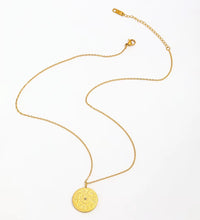 Joolim Jewelry 18K Gold Plated Vintage 12 Zodiac Coin Pendant Necklace Jewelry Wholesale Stainless Steel Necklaces