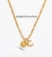 Customized Jewelry Gold Stylish PVD Plated Sun Star Stainless Steel Necklaces Trendy Women Jewelry